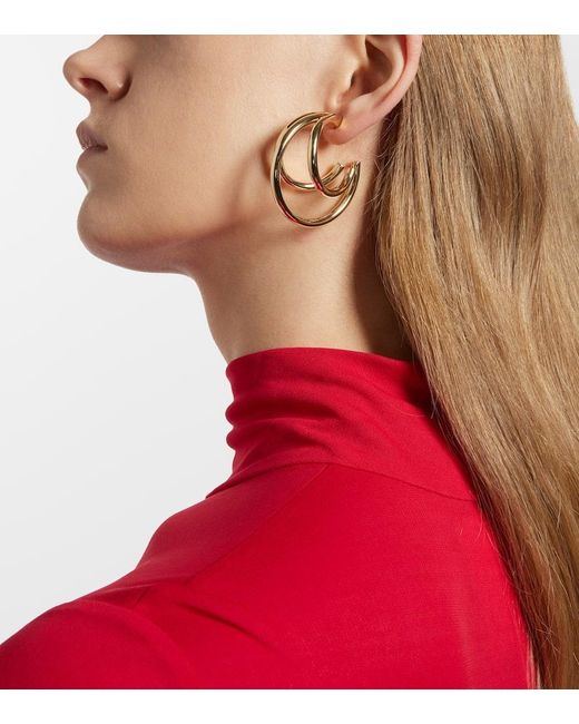 Jennifer Fisher Metallic Triple Baby 10kt Gold-plated Hoop Earrings