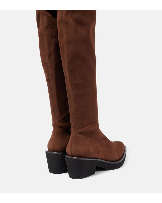 Robert Clergerie Brown Tenny Suede Over-The-Knee Boots