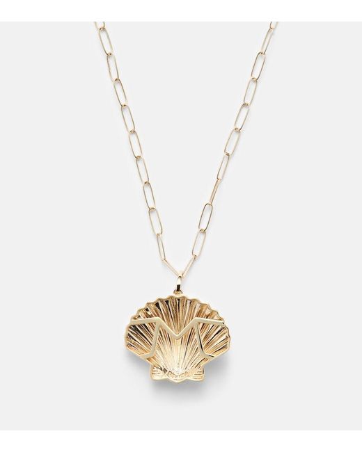 Mateo Metallic Venus Large 14Kt Pendant Necklace