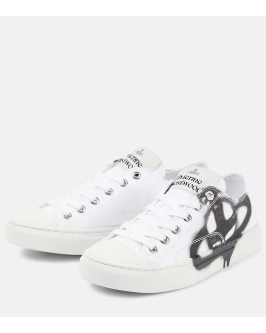 Vivienne Westwood White Plimsoll Low Top 2.0