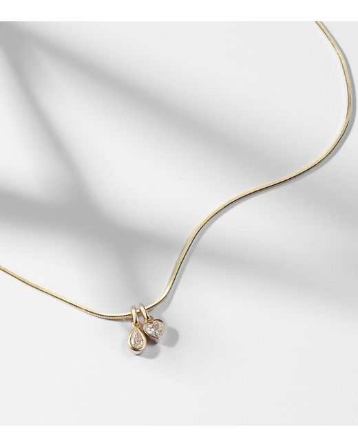 Roxanne First White 14Kt Pendant Necklace With Diamonds