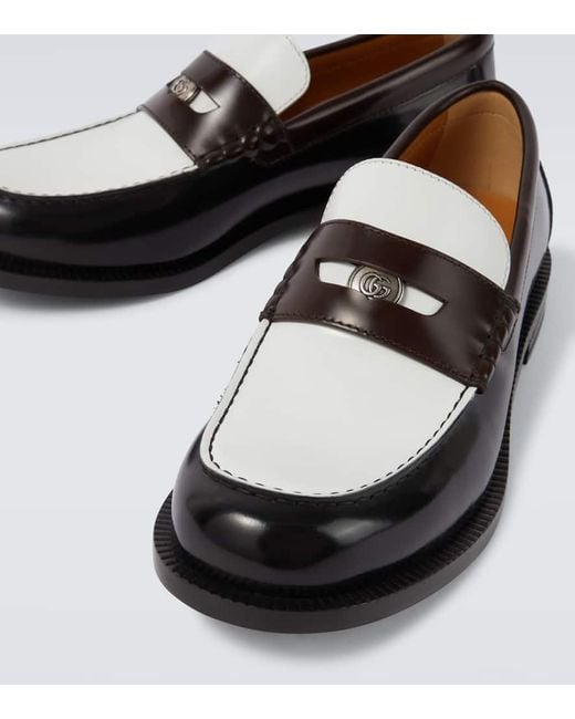 Gucci Black Loafer With Removable Detail, Leather for men