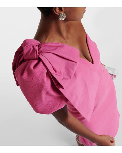 Rebecca Vallance Pink Bridal Anais One-shoulder Midi Dress