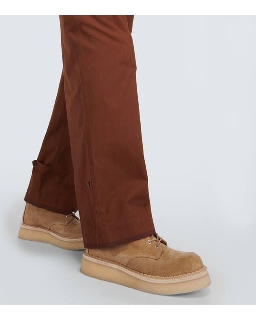 KENZO Brown Cotton Canvas Pants for men