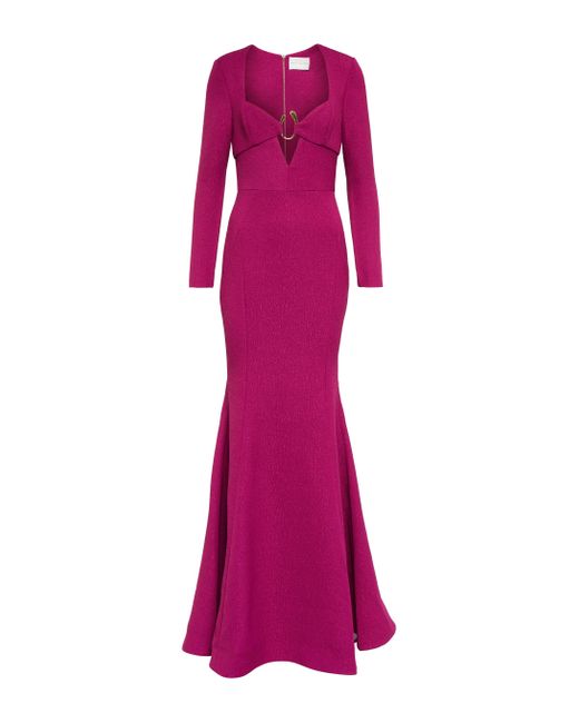 rebecca vallance luna short sleeve gown