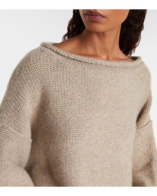 Khaite Natural Jonte Cashmere Sweater