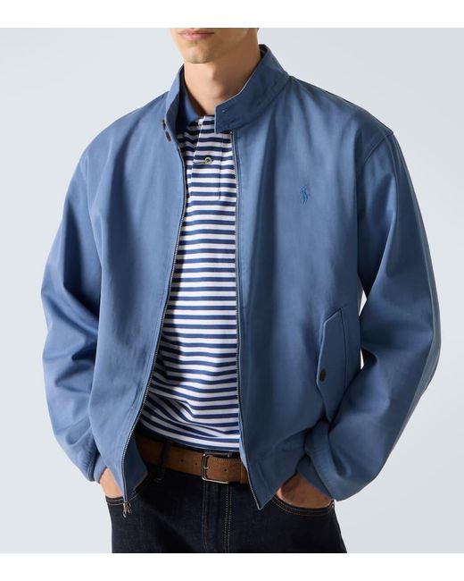 Polo Ralph Lauren Blue Bedford Cotton Chino Jacket for men