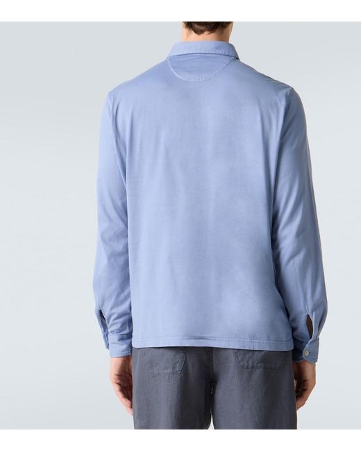 Polo Zero di Fedeli in Blue da Uomo