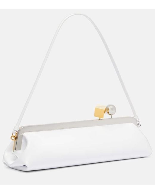 Pochette Salon En Cuir Jacquemus en coloris White