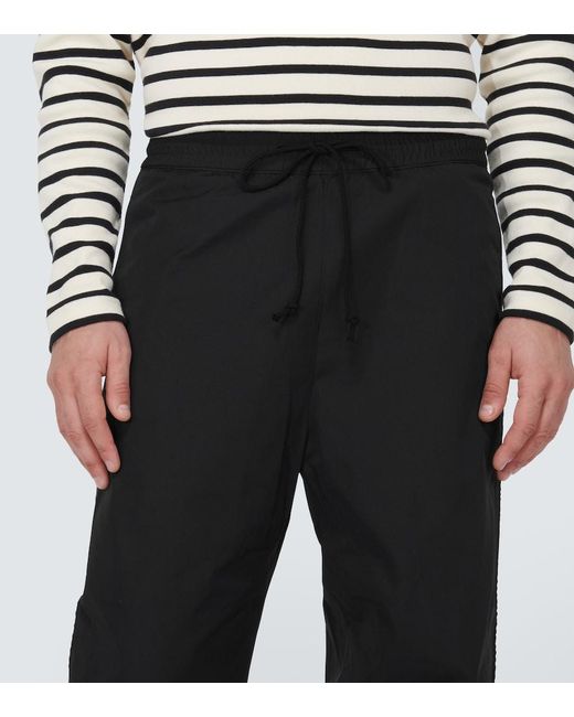 Junya Watanabe Black Wide-Leg Sweatpants for men