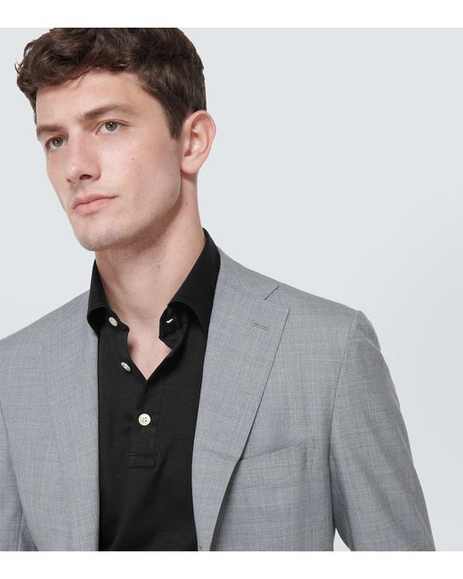 Polo di Kiton in Black da Uomo
