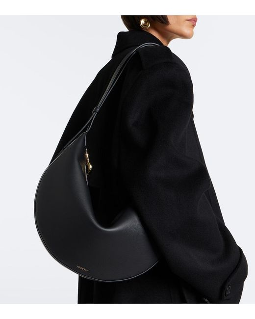 Joseph Metallic Bean Large Leather Shoulder Bag