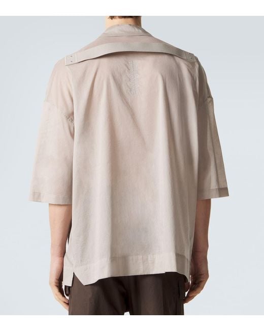 Rick Owens Natural Magnum Tommy Cotton Shirt for men