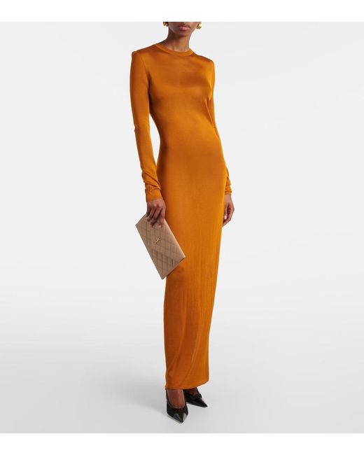 Bustina Cassandre di Saint Laurent in Natural