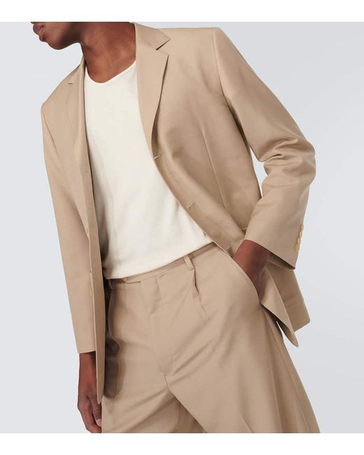 Auralee Natural Wool And Mohair Blazer for men