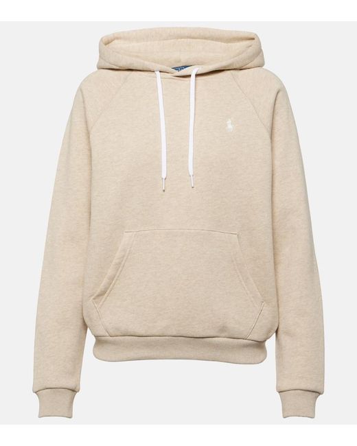 Polo Ralph Lauren Natural Hoodie aus Jersey