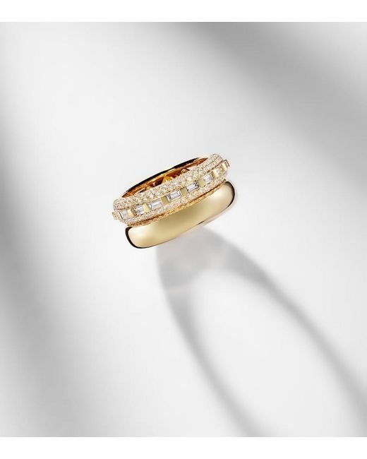 SHAY White Orbit 18Kt Ring With Diamonds
