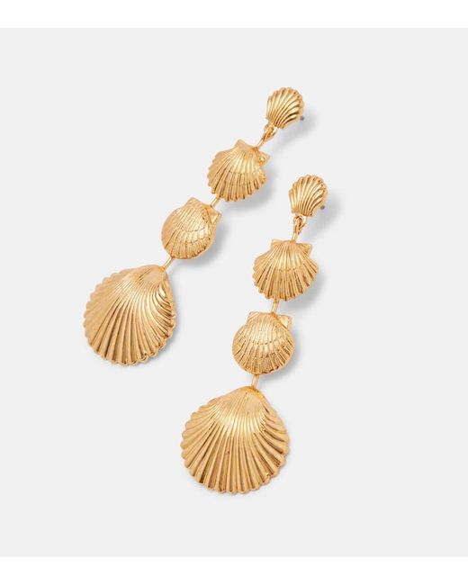 Orecchini Pendenti Marley di Jennifer Behr in Metallic