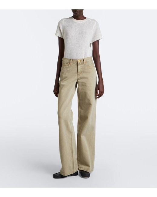SLVRLAKE Denim Natural Mica Wide-Leg Jeans