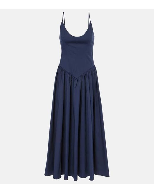 Abito Midi Dena di Staud in Blue
