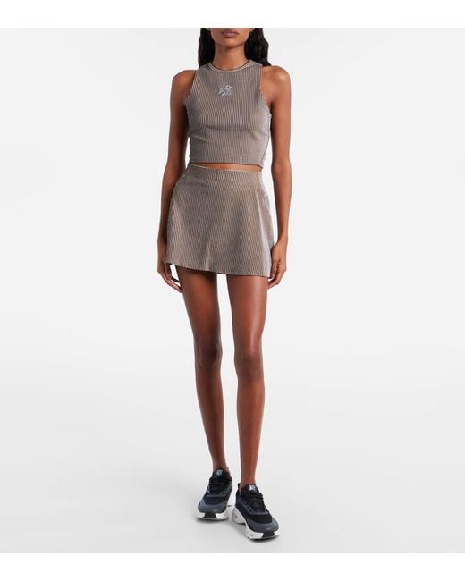 Loewe Brown X On Jacquard Jersey Tank Top