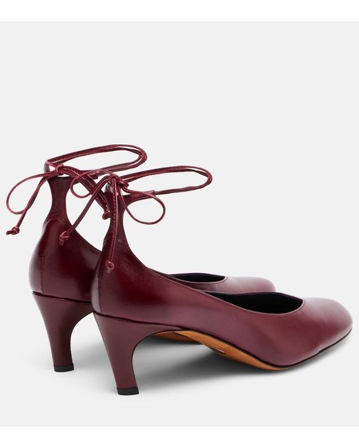 Proenza Schouler Red Uma Leather Pumps