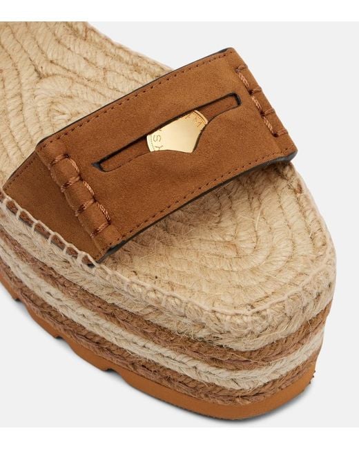 Stella McCartney Brown Espadrille Sandals