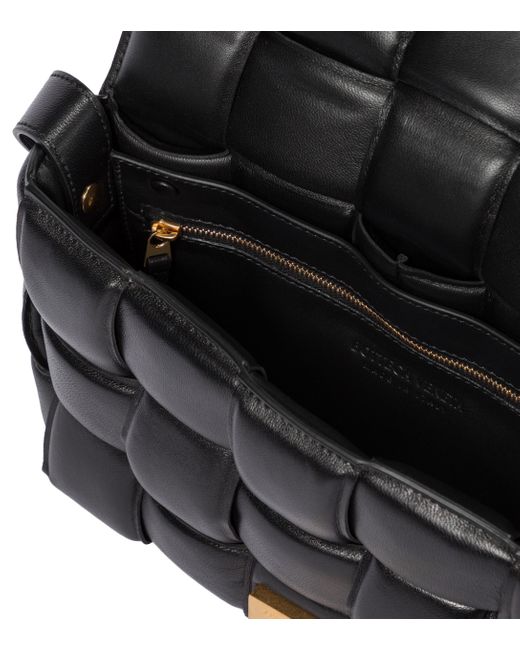 bottega veneta padded cassette leather shoulder bolsa