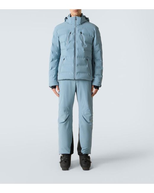 Aztech Mountain Blue Nuke Hooded Down Ski Jacket for men