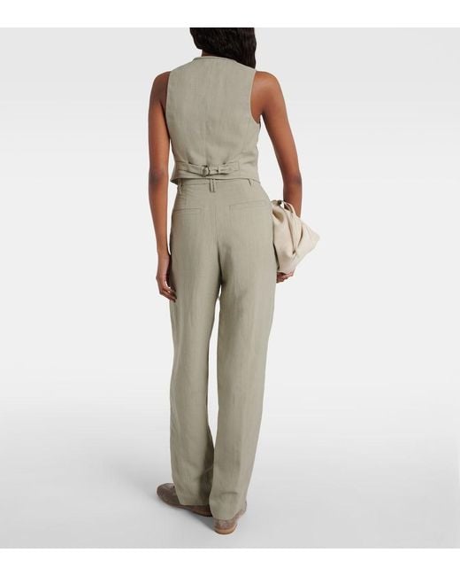 Brunello Cucinelli Gray Single-Breasted Vest