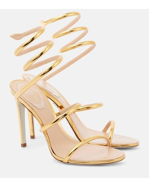 Sandali Cleo 105 di Rene Caovilla in Metallic