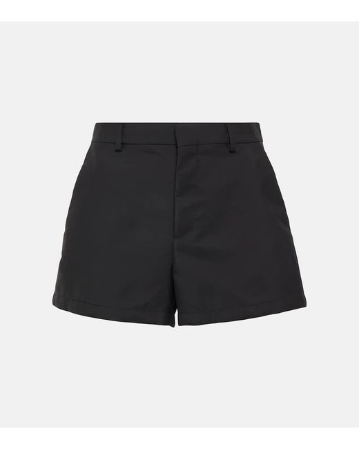 Shorts in gabardine tecnica di Gucci in Black