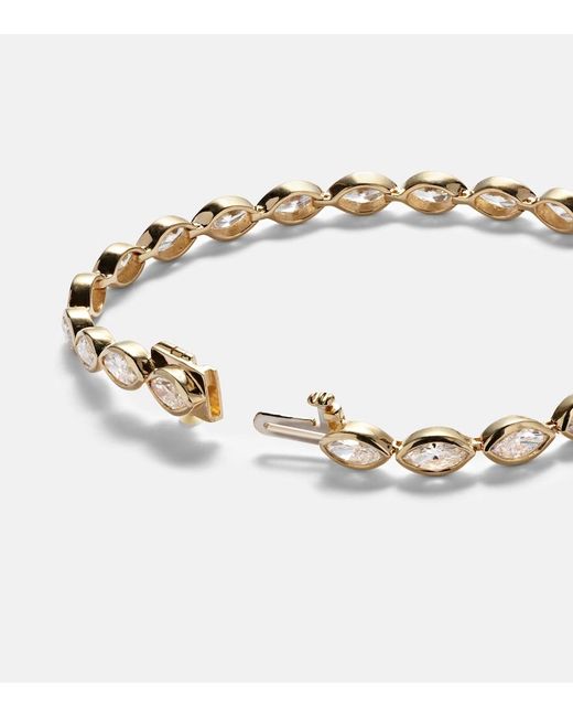 SHAY Metallic 18Kt Tennis Bracelet With Diamonds