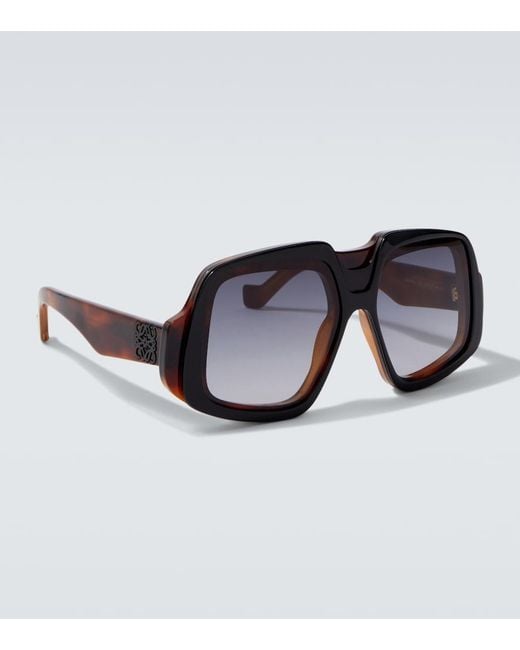 Loewe Blue Anagram Oversized Sunglasses for men