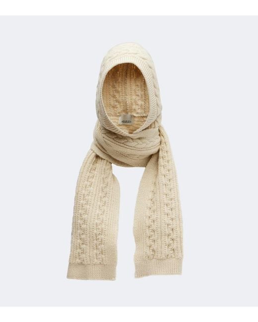 Isabel Marant Natural Honorine Wool And Alpaca Scarf