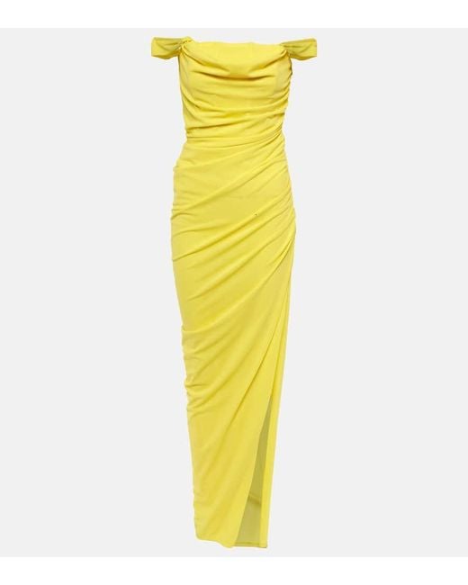 Staud Yellow Maxi Stormi Gown
