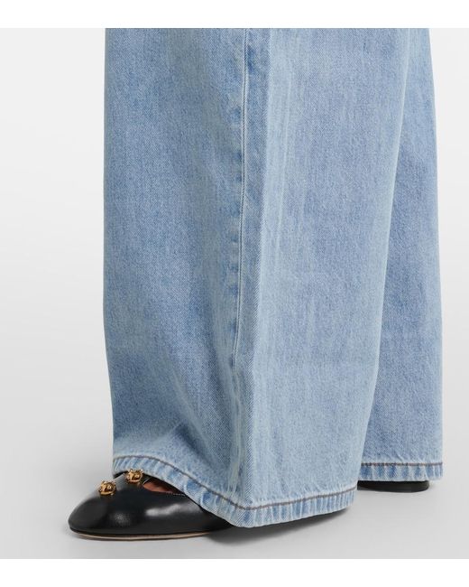 Zimmermann Blue Indra Wide-Leg Jeans
