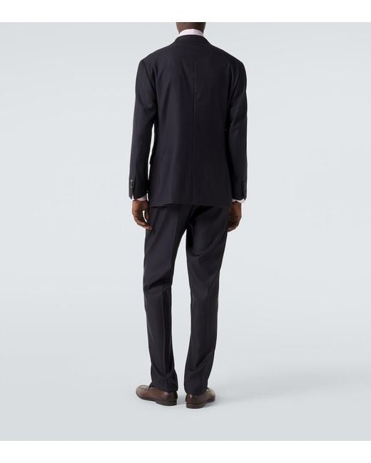 Thom Sweeney Blue Weighhouse Wool Suit for men