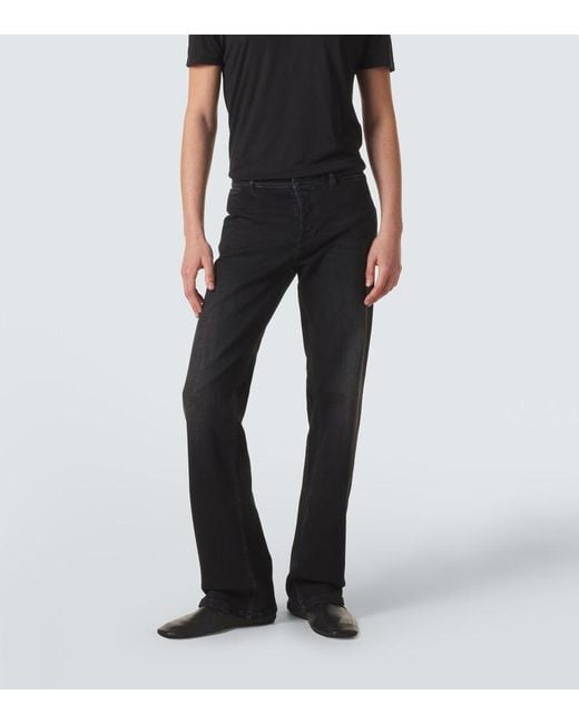 Gucci Black Faded Straight Jeans for men