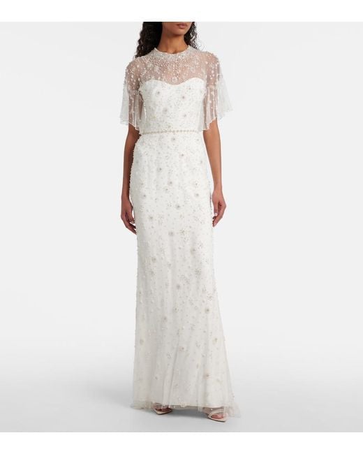 Jenny Packham White Bridal Sylvia Embellished Gown