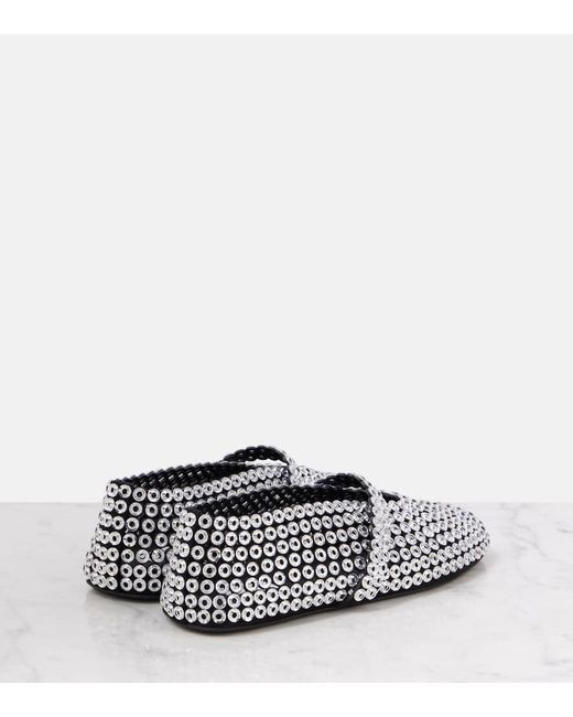 Bailarinas De Ante Adornadas Alaïa de color Gray