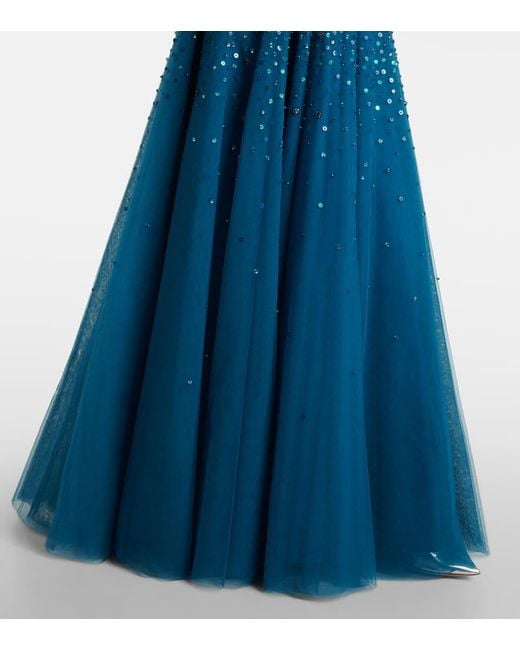 Jenny Packham Blue Robe Bee Mit Kristallen
