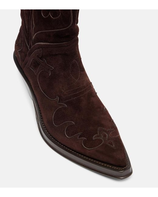 Gabriela Hearst Brown Capitana Leather Cowboy Boots