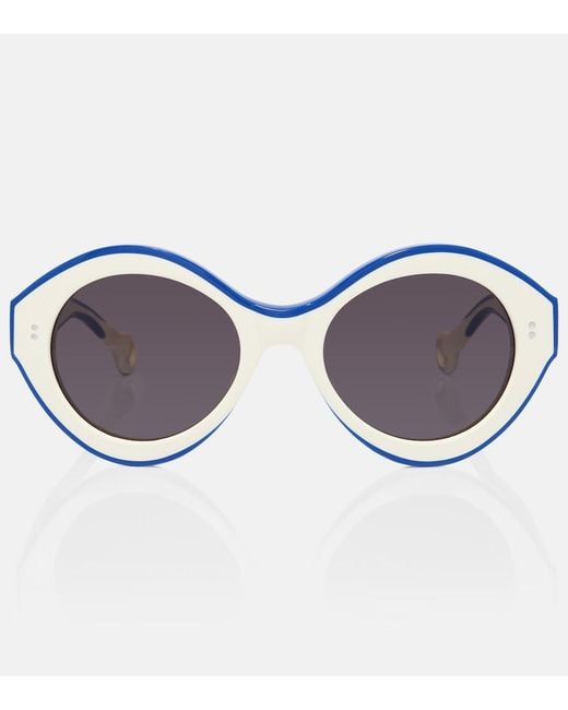 J.W. Anderson Brown Bumper Rounded Sunglasses