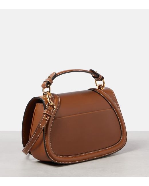 Gucci Brown Tote Bag Blondie Small Aus Leder