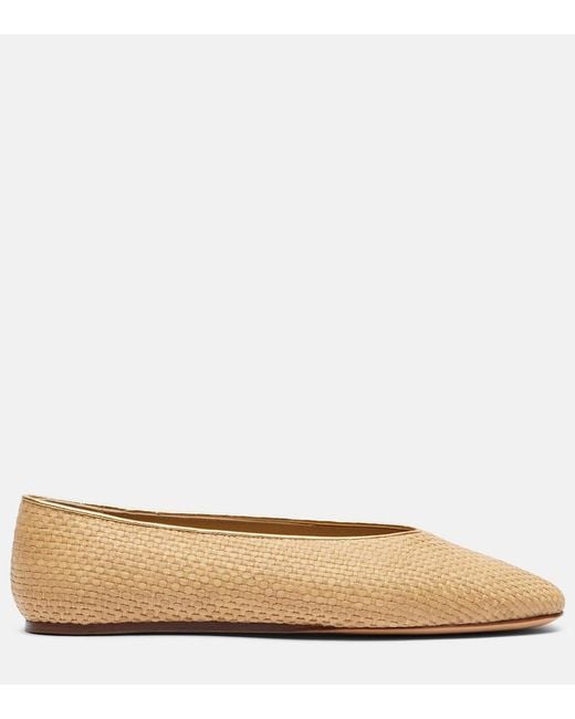Le Monde Beryl Natural Regency Raffia Ballet Flats