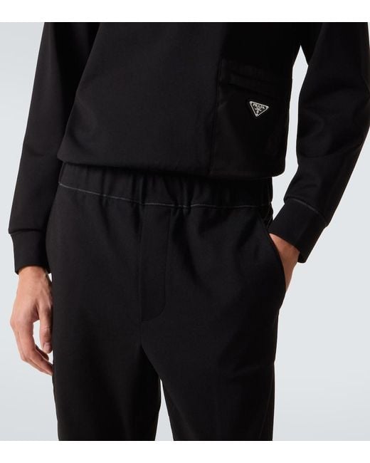 Prada Black Technical Sweatpants for men