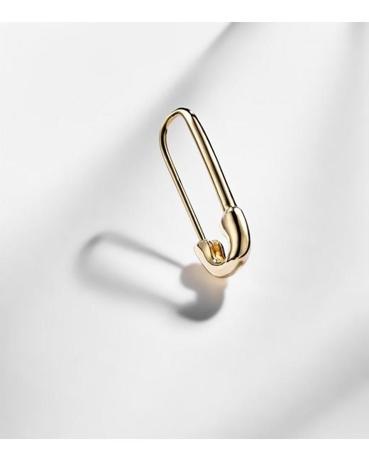 Anita Ko Metallic Safety Pin 18Kt Single Earring