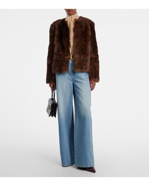 Zimmermann Brown Hypnotic Shearling Jacket