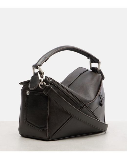 Loewe Black Tote Bag Puzzle Panta Small Aus Leder